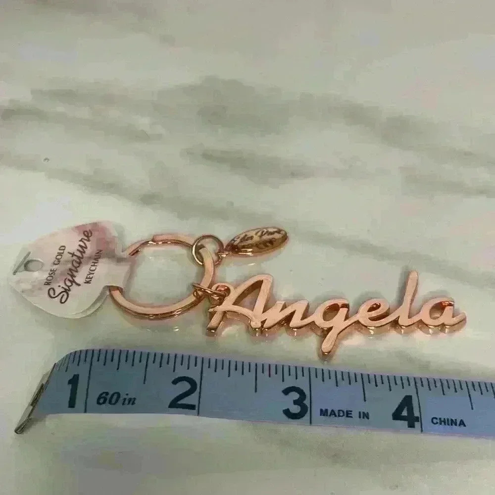 Estes Park Colorado Rose Gold Keychain “ANGELA” - Picture 2 of 2